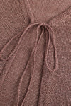 SWAYING/KNIT seamless tie long-sleeved cardigan SW24SS1T70 dirty pink PS77